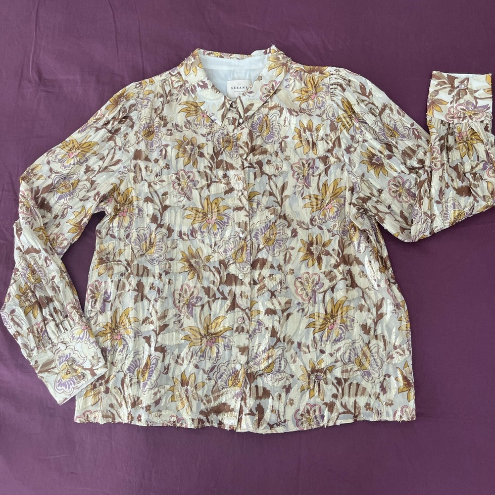 Sezane Tianna Shirt Multicolour - Size 8